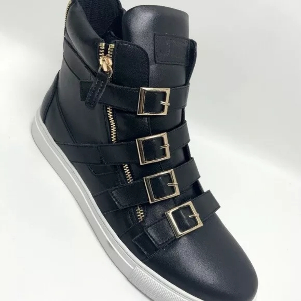 Men's J75 by Jump Zealot - Black High Top Fashion Sneakers
